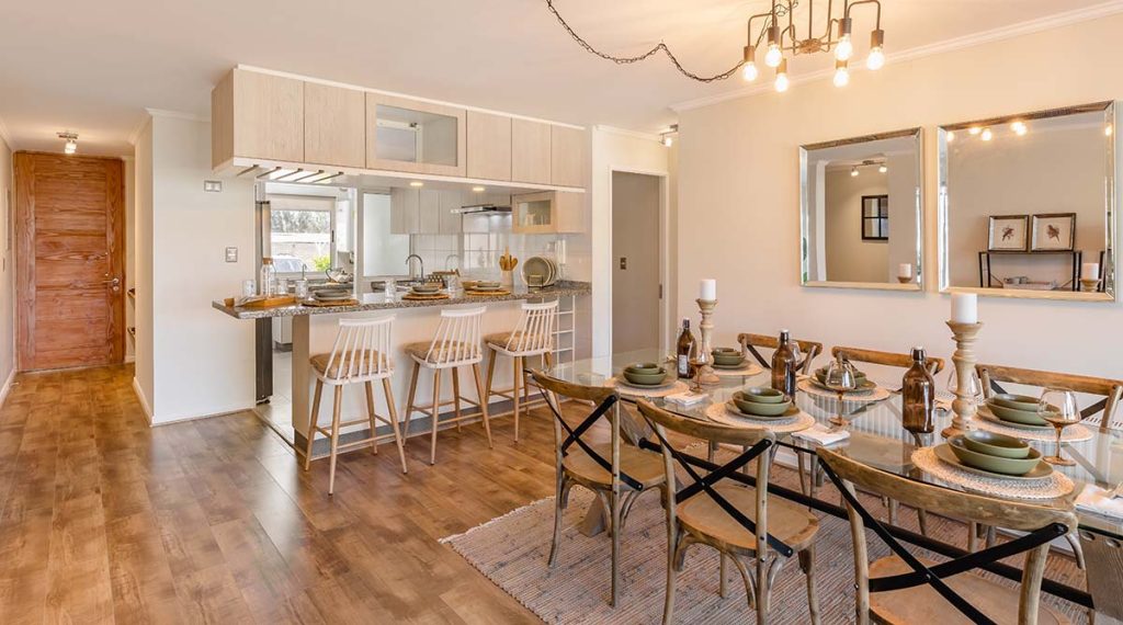 cocina living comedor vista linderos